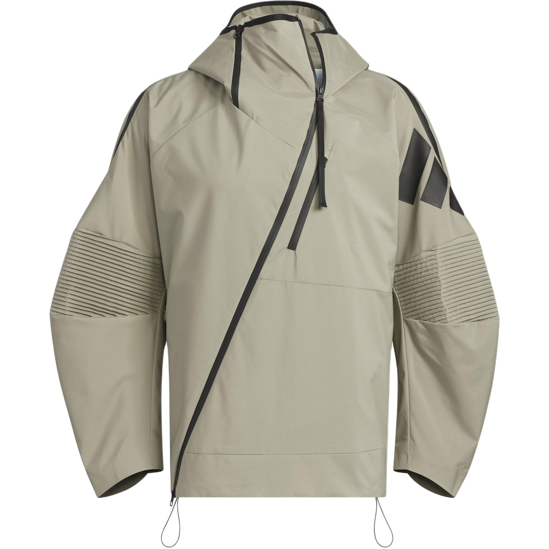 

Adidas Future Style Pre Series Zipper Casual Hooded Loose Long Sleeve Jacket Men Jacket Brown JN3425 L