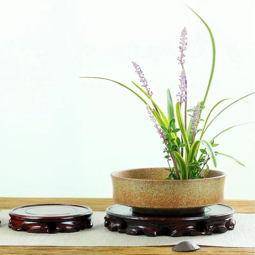 Wooden Planters Stand Ornaments Display Plant Caddy Stand New Pot Trays  Garden Supplies