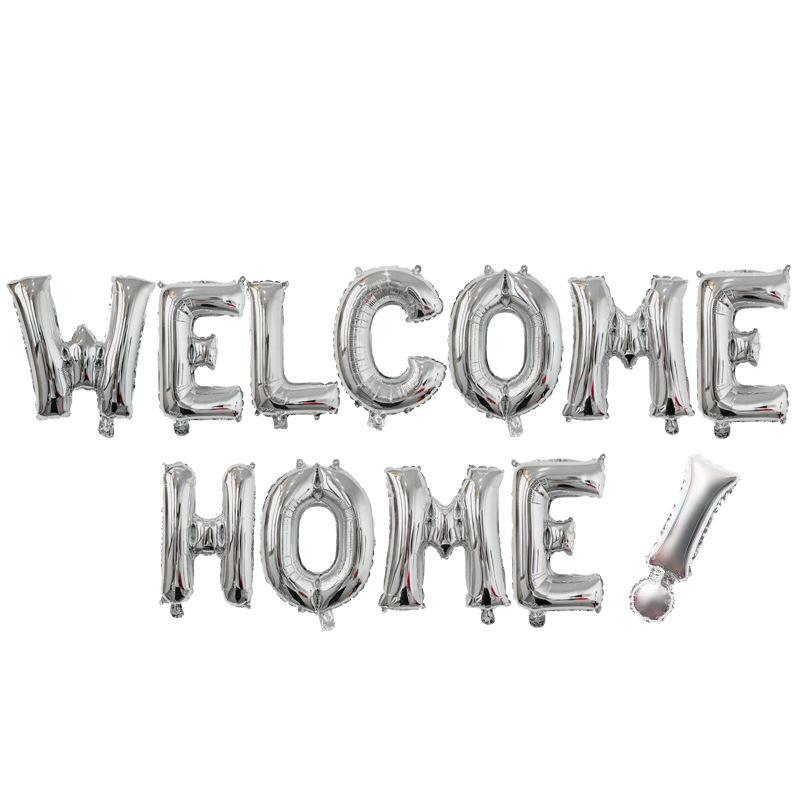 Welcome Home! Welcome Home Alphabet Balloon School Party Balloon Set Aluminum Film Balloon
