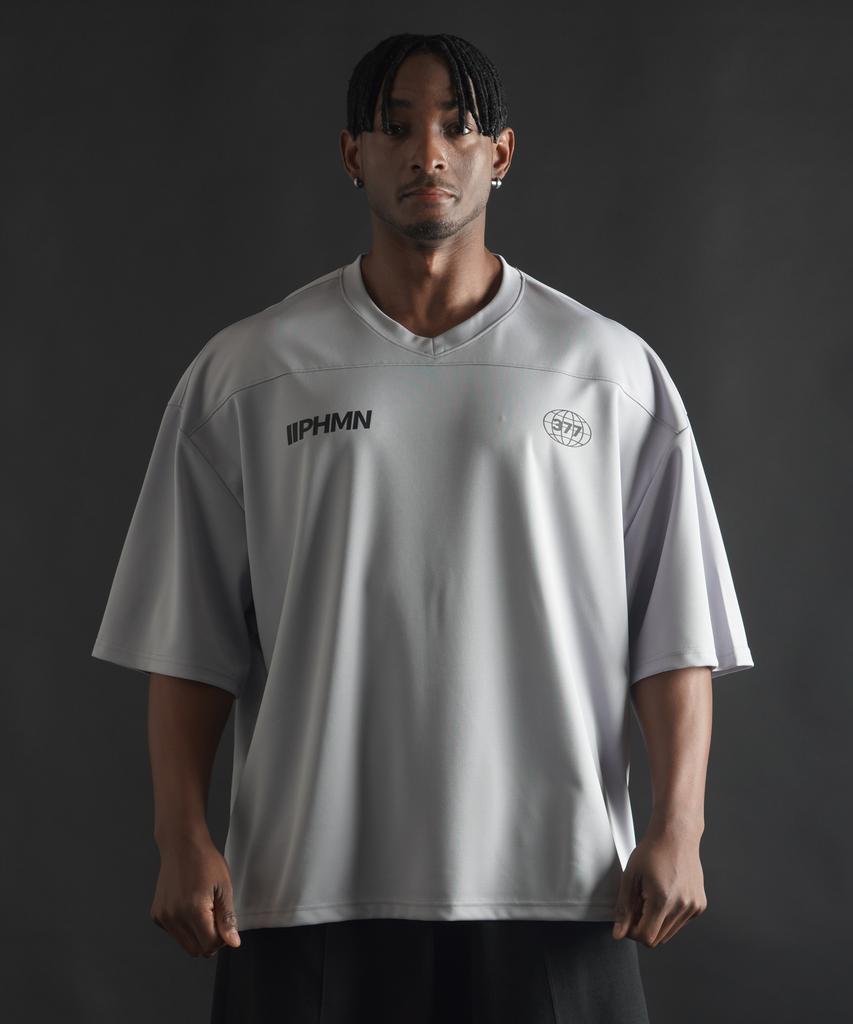 PHERMENON [2Pack] Oversized Rugby Jersey Short Sleeve (3 Colors)