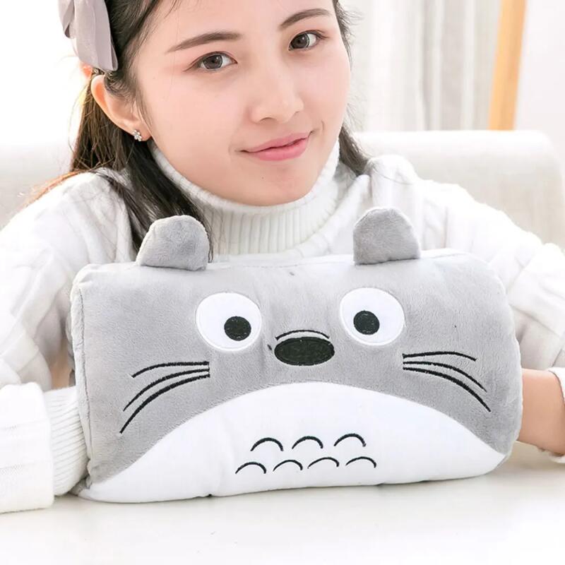 Pink Bear Children's Plush Pillows Hand Warmers Gloves Adults Cartoon Nap Pillows Cushions Creative Hand Warmers Plush Gift