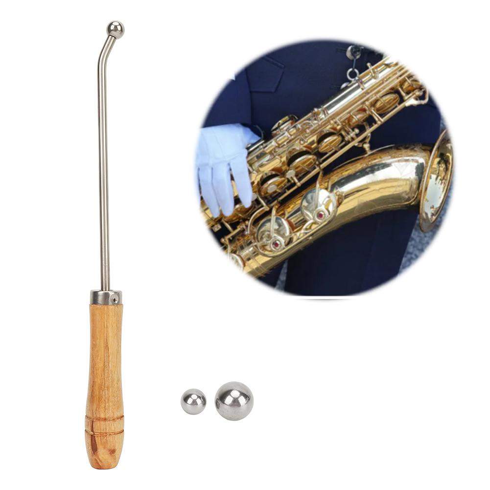 Saxophone Dent Repair Tool with 3 Sheet Metal Balls Saxophone Ball Head Tool Sax Neck Maintenance Tool for Brass Wind Instrument China Mainland
