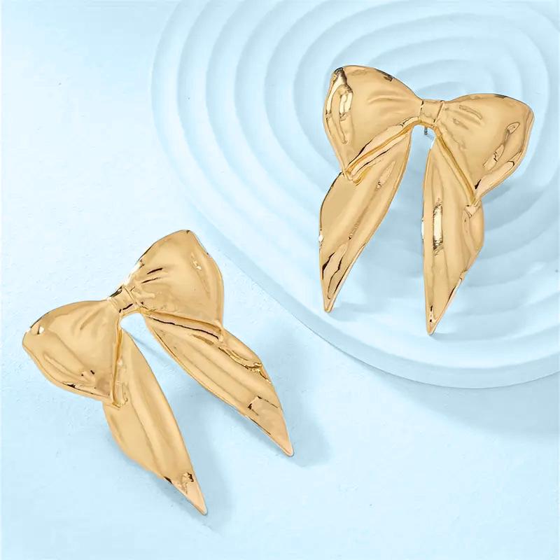 Leopard Print Vintage Bow Stud Earrings – 2025 New Advanced Charm