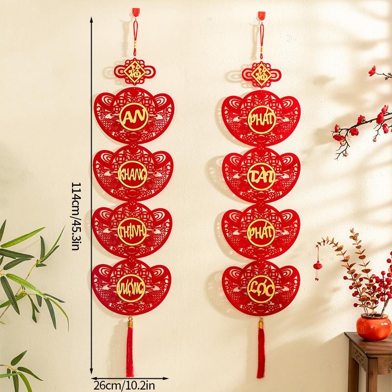 2025 Chinesisches Neujahr Schlangen Dekorationen Vietnamesischer Hängeornament Frühlingsfest Wanddeko Traditionelle Mondneujahrsdeko