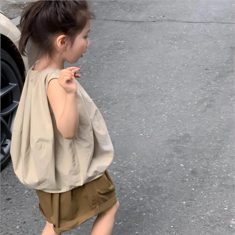 Adorable Japanese Inspired Girls Summer Outfit With Comfortable Short Sleeves And Shorts 90cm/35.43in