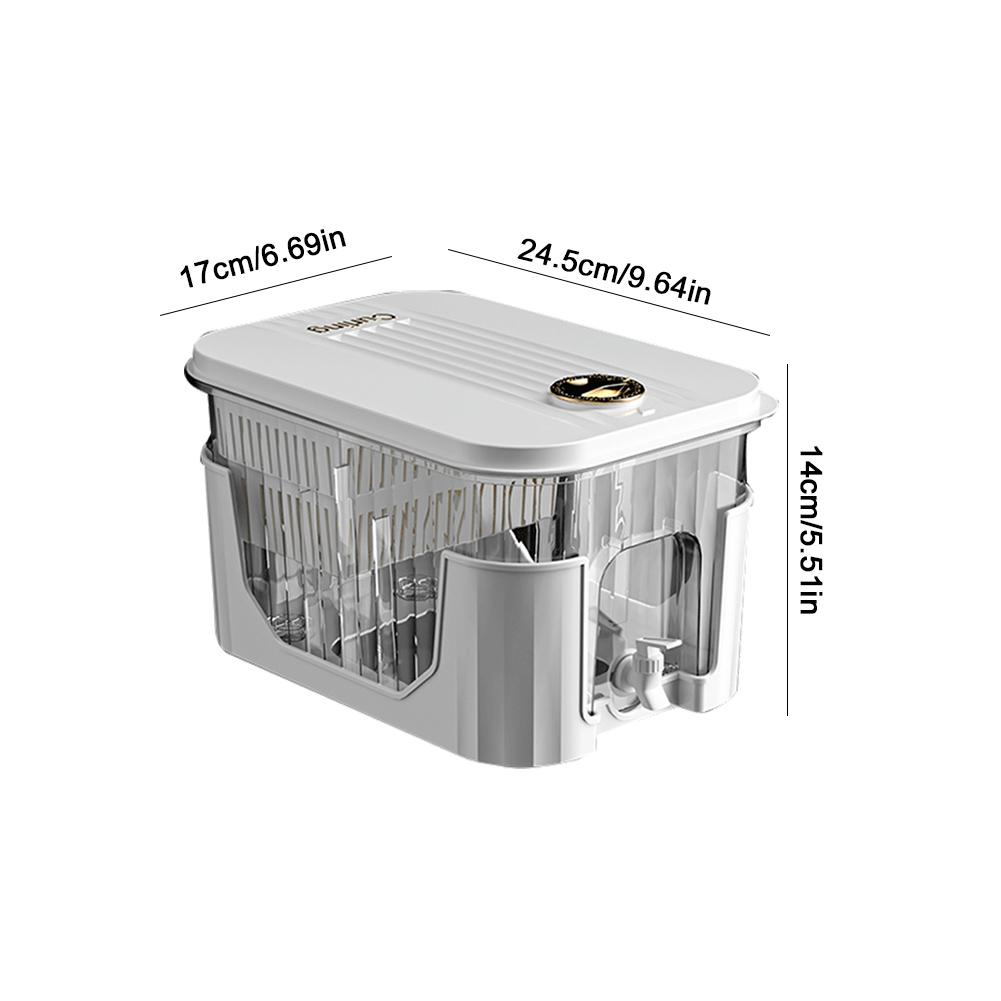 5L Water Pitcher with Faucet & Bracket Refrigerator Juice Pitcher Cold Water Pitcher for Party Refrigerator Drink Juice Iced Tea