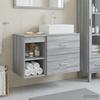 Bathroom Furniture Set 2 Pcs Grey Sonoma Particleboard