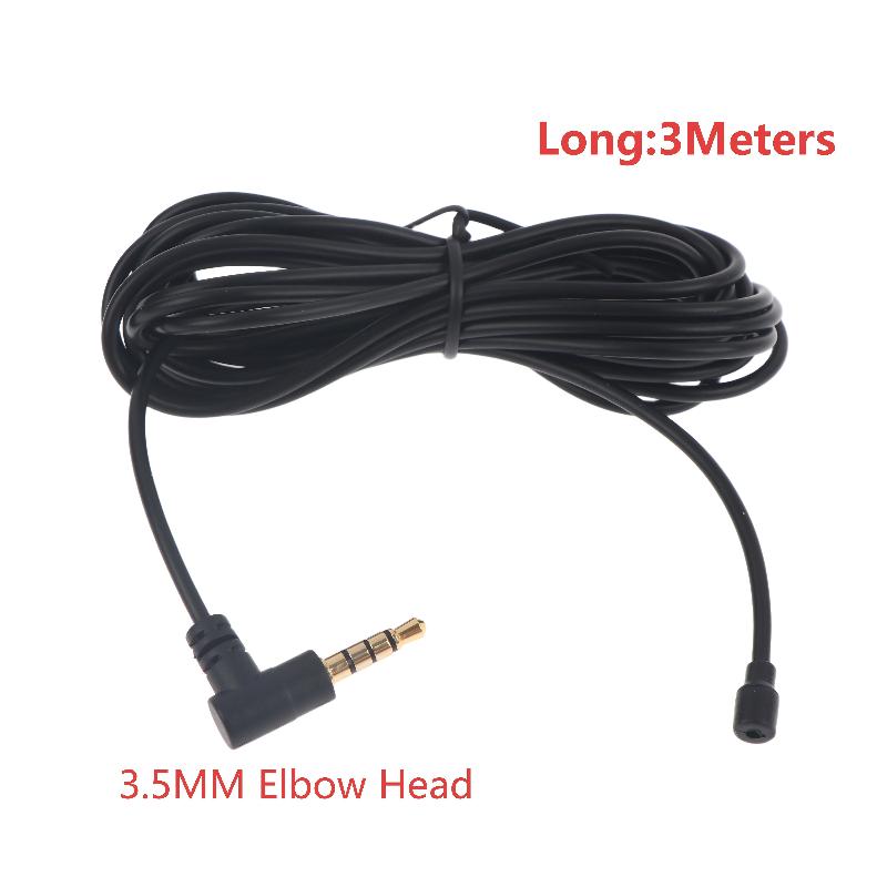 3 Meter 3.5Mm Male To Female Audio Extension Cable Car Audio Microphone Clip Jack Plug Stable Transmission For Car Dvd Radio