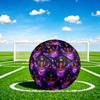 1pc Purple Starry Night Size 5 Soccer Ball Professional Match Training Football Indoor &Outdoor Sports Ball Lightweight Durable C6577