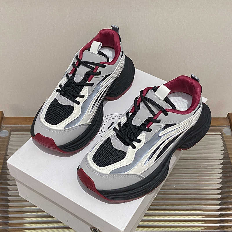 Fashion Autumn-spring Synthetic Leather Women's Shose Brown Woven Festival Shoes Trendy Sneakers Sports Bity Buy Specials Tenus