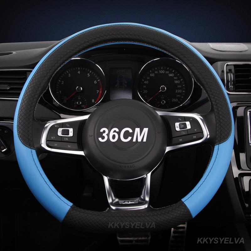 Potah na volant do auta tvar D/O 36cm PU kůže pro Honda Civic Ciimo Jade SUZUKI Alto LINGYANG NISSAN Juke Toyota Aqua Prius