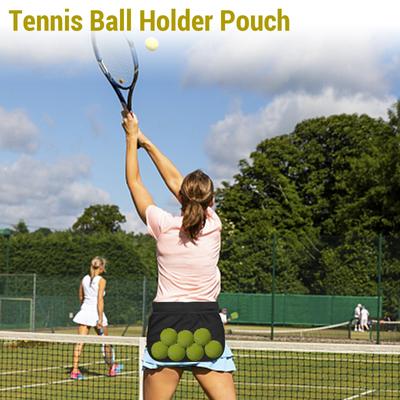 Tennis Ball Waist Pouch Adjustable Mesh Fanny Pack Tennis Ball Holder Bag for Women Men