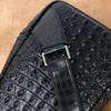 Crocodile Bone Pattern Leather Men's Chest Bag Crossbody Personalized Trendy Casual Single Shoulder