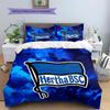 Hertha BSC Pattern Bedding,Quilt Set Quilt Cover Pillowcase Home Birthday Gift(1 * duvet cover + 2 * pillowcase, without core)