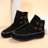 Winter Fashion Suede Women Chelsea Boots Ladies Button Design Ankle Casual Shoes Female Flats Botas Mujer Plus Size 43