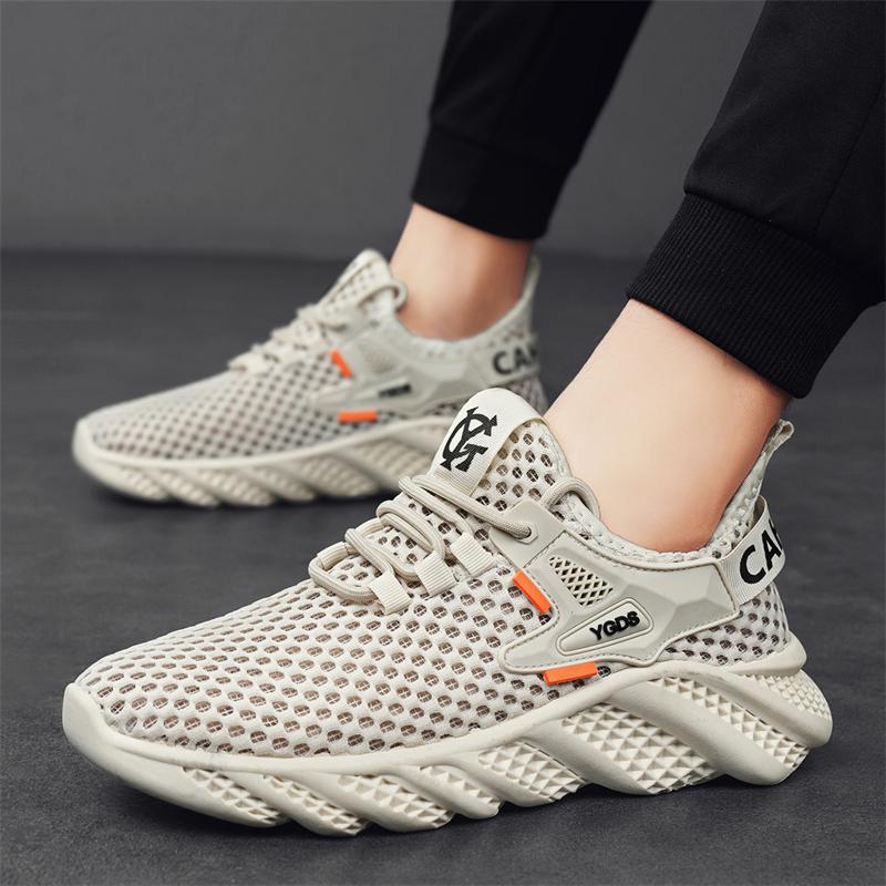 Neue Mode Herren Frühling und Sommer Low Top Bequeme Schuhe Atmungsaktive Freizeitsneaker
