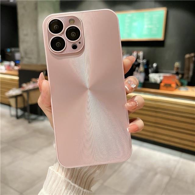 For iPhone 16 Pro Max Luxury Dazzling CD Lines Silicone Frame Phone Case For iPhone 11 12 13 14 15 16 Plus Lens Protective Cover