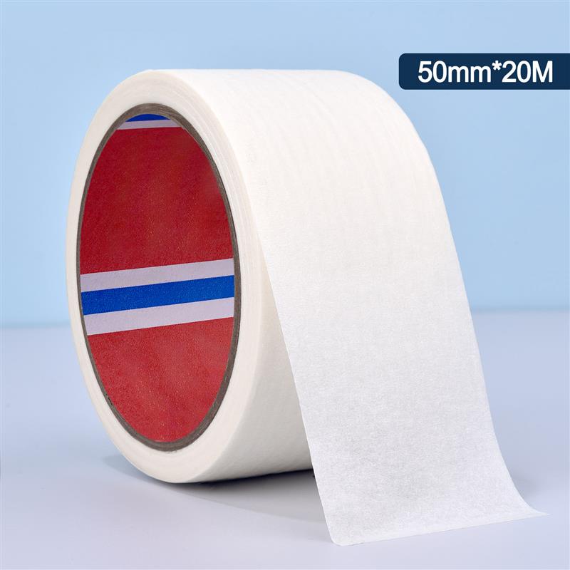 20/25/30/40/50mm Masking Tape White Color Sealing Self Adhesive Tape Car Painting Shelter Decoration Paper Tape