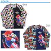 Super Mario Boys Rash Guard Full Pattern Swimsuit Swimming Supplies Swimwear 582 110cm Black