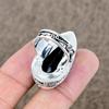 Black Spinel Genstone Handmade 925 Sterling Silver Jewelry Ring Size 7.5 KKG-476