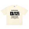 Harajuku Oversize Streetwear Mens Clothing EUPHORIA Graphic Print Tshirt Cotton Hip Hop Korean Short Sleeve Top Unisex Goth Y2k