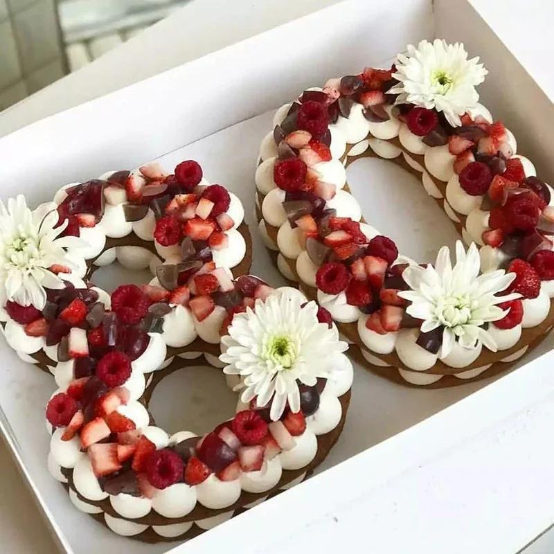 6/8/10palcová sada forem na dort Zdobící nástroje Forma na dort Confeitaria Výrobník DIY Narozeninový dort Pečicí příslušenství a nástroje