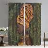 African Style Blackout Curtain for Room 2 Panel Tulle for Bedroom Partition Curtains Child Room Home Interior Curtains Shades