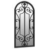 Lustro Ogrodowe Czarne 100 x 45 cm Żelazo