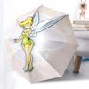 Reiseregschirm im Tinkerbell-Design - 8 Rippen, Automatisches Öffnen und Schließen, Tragbares FaltDesign, Kompakter und Stilvoller Regenschirm