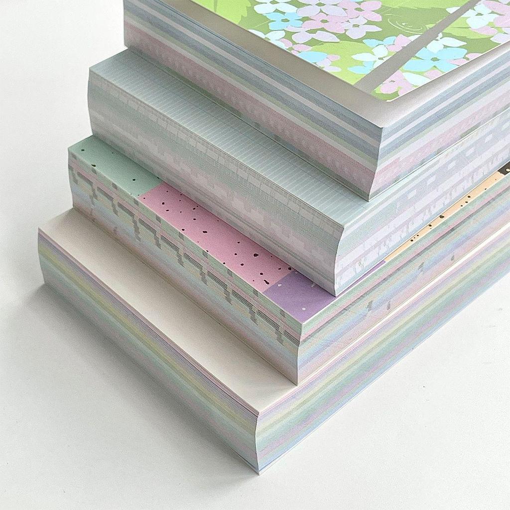 A7 Thick Book Writing Sticky Notes, Decorative Inner Pages, Planner Paper, Loose-Leaf, Small Customizable Notes