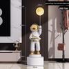 Large Astronaut Figurine with Starry Sky Light – Floor-Standing Decoration for Living Room or TV Cabinet, Perfect Housewarming Gift.