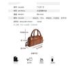 2025 New Model Top Layer Vegetable-Tanned Cowhide Handbag Boston Pillow Bag Vintage Women's Shoulder Bag Soft Leather Crossbody Bag
