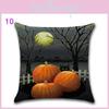 Vielseitiger Happy Halloween Kissenbezug aus Leinenmischung für elegantes Wohnstyling