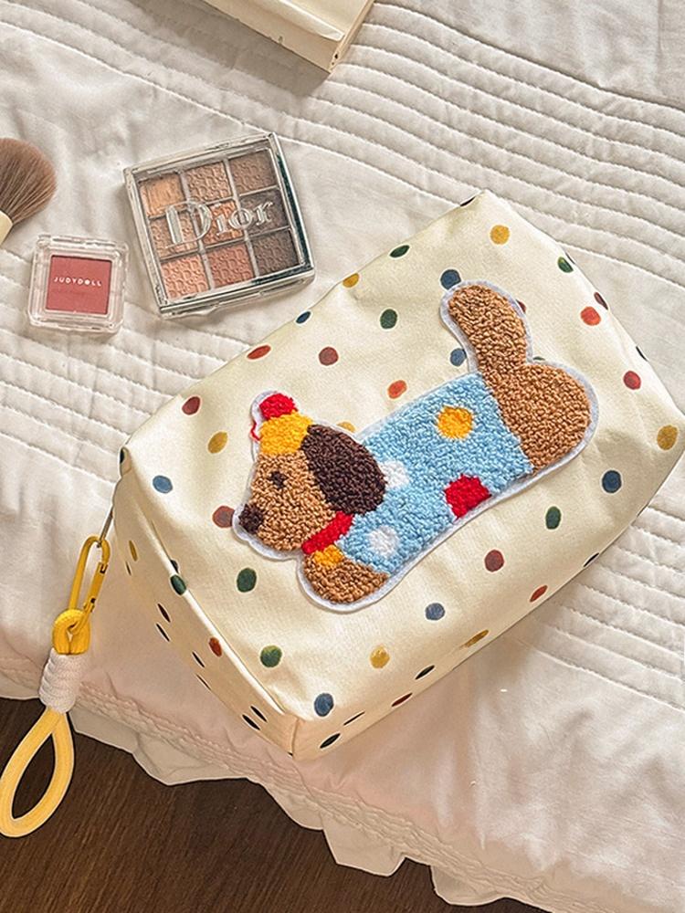 2026 New Cute Dog Large Capaci Portable Travel Toiletry Bag Eup Pouch Storage Bag for Women Outgoing Wa Up Bag