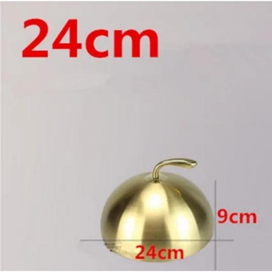 

Крышка для тарелки из нержавеющей стали, круглая золотая крышка для стейка, западная еда, без магнита, крышка для сковороды, усиливающая эффект корейского барбекю, крышка для горшка для барбекю