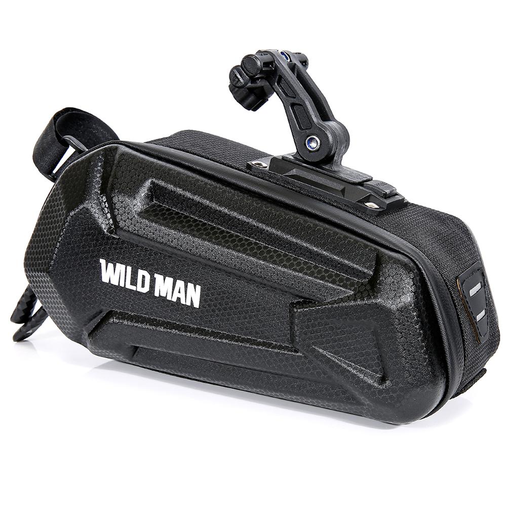 1.2L Bicycle Saddle Bag PU EVA Bicycle Rear Bag Quick Release Bike Seatpost Storage Bag Large Capacity MTB Road Bike Accessories