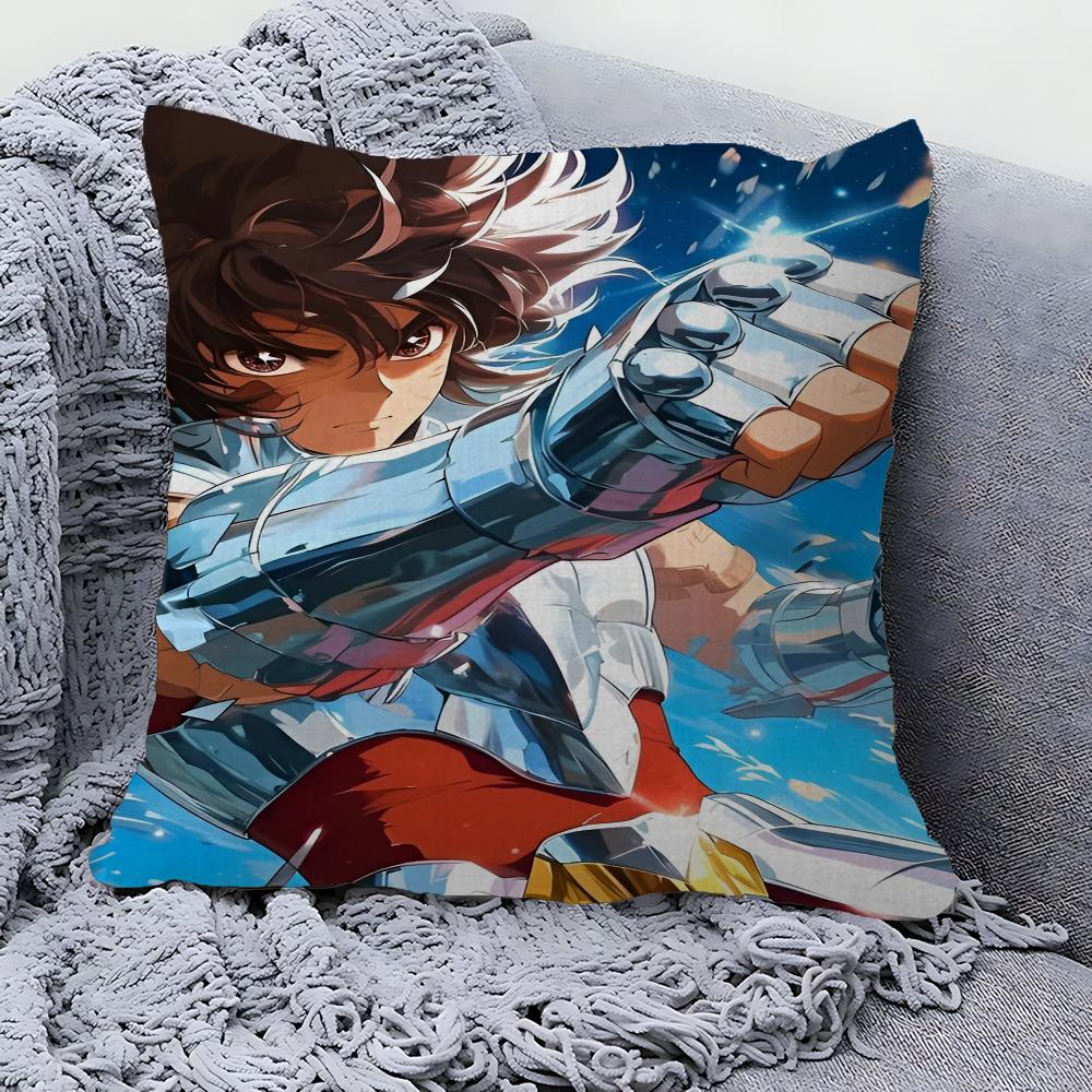 Saint Seiya 45*45cm Cushion Cover Pillow Cover Decor Pillowcase Home Pillowcase For Couch Pillow