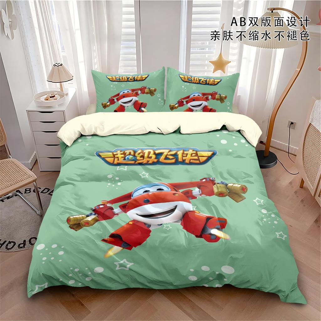 NEW Cute cartoon super wings Bedding Sets exquisite supplies set duvet cover bed comforter set bedding set luxury birthday gift