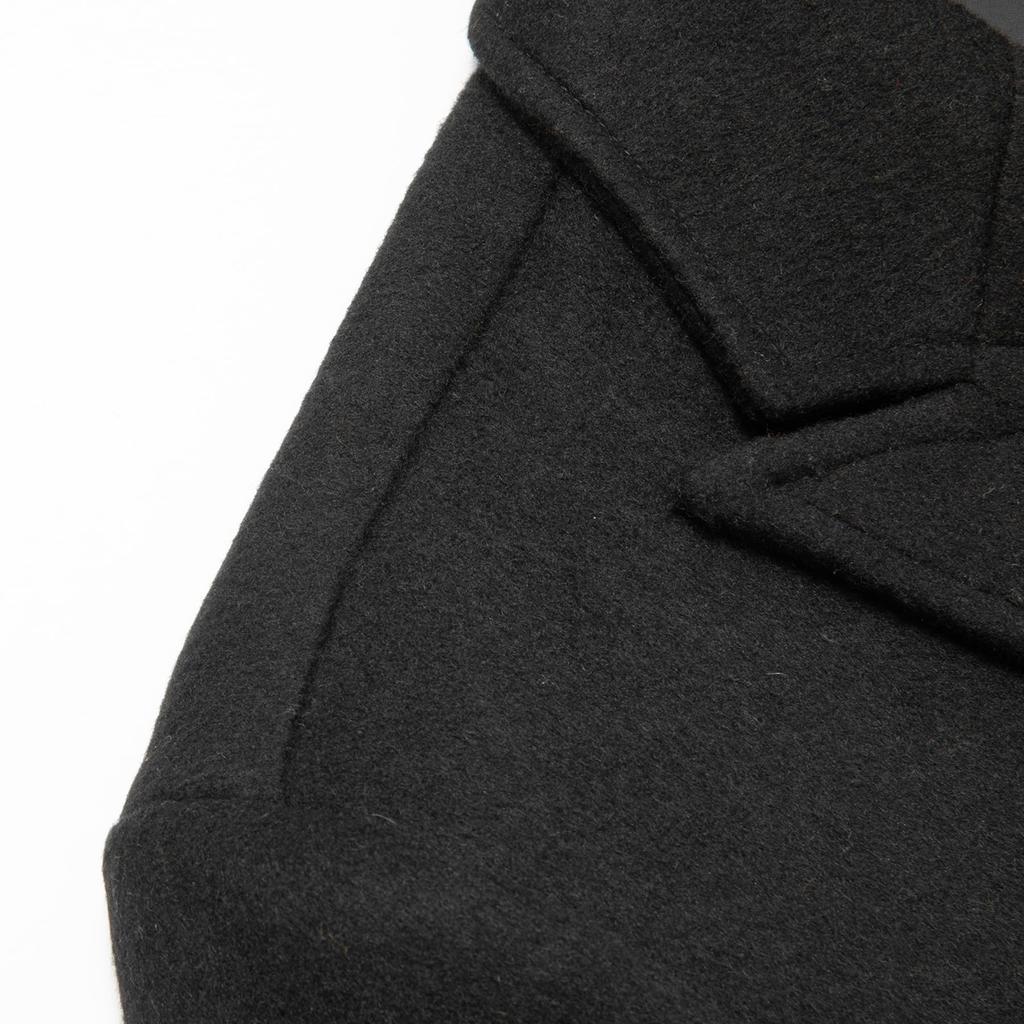 Allthemen Chesterfield Long Wool Trench Plus Solid Cold Sizes Men's Coat, Coat, Sizes, Thick, Color, Warm, Windproof, Protection, Business, Formal,