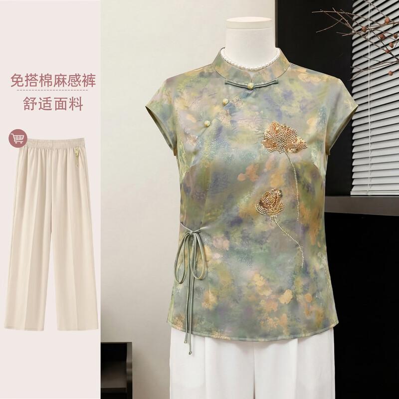 Datang Madam New Chinese Style Short-Sleeve Blouse
