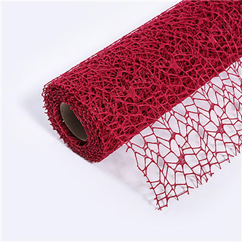 50Cm*4.5M/Roll Flower Wrapping Mesh Paper Iregular Hollow Net Wrapper Floral Bouquet Paper Fresh Flower Florist Packaging Sheet