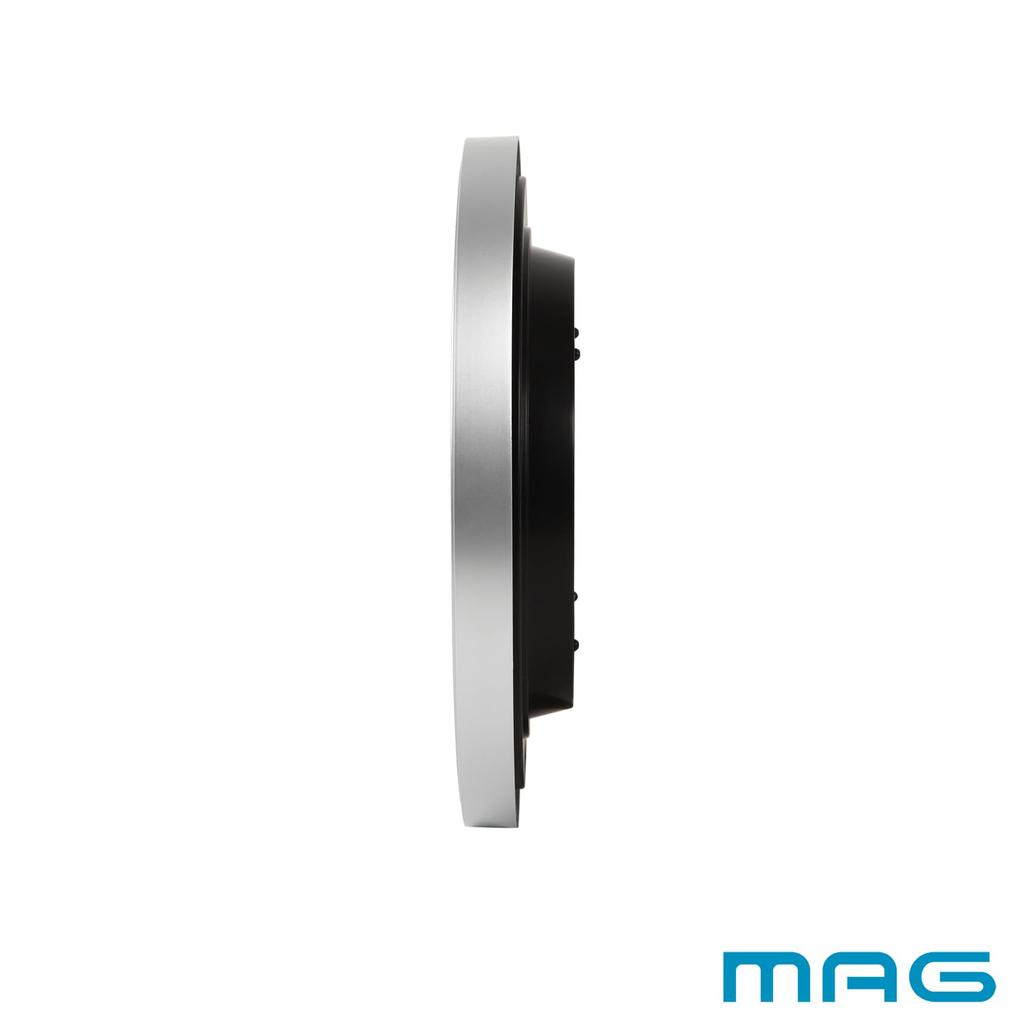 MAG Wanduhr Analog Magmar Leise Schleichende Sekunde Silber W-759SM-Z