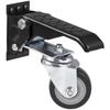 Workbench Caster Wheels, 165 lbs Load Capacity, Set of 4, 2.5" Heavy Duty Retractable Casters, Side Mounted Adjustable Stepdown Wheels with 360°