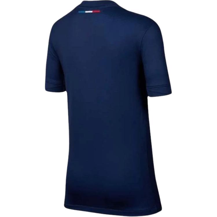 Nike Maglia da Calcio a Maniche Corte Girocollo ad Asciugatura Rapida per Bambini Top per Bambini Blu Petrolio Scuro FN9155-411