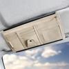 Portable Car Visor Organizer Sunshade Panel Pouch Wallet CD 1Pc Sun Holder Storage Leather