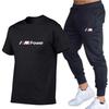 2023 Spring/Summer Cotton Short Sleeve & Long Pants Sports Set - Breathable, Versatile, Customizable