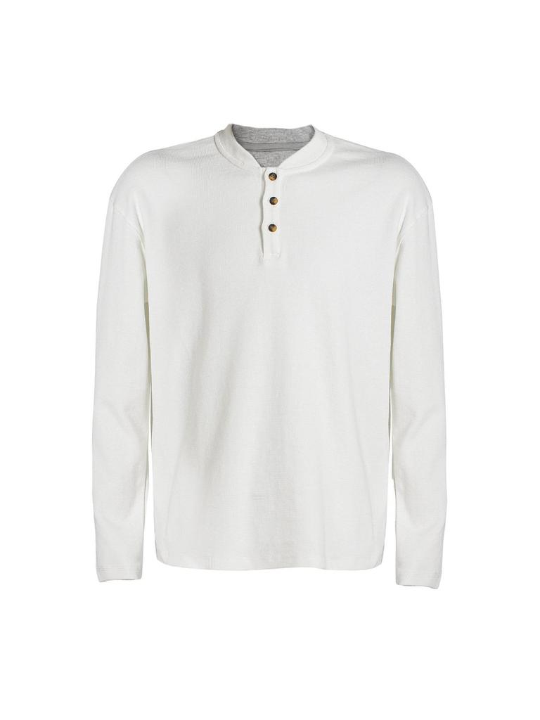 GTAL American Waffle Henley Men's Casual Long Sleeve Knit Shirt