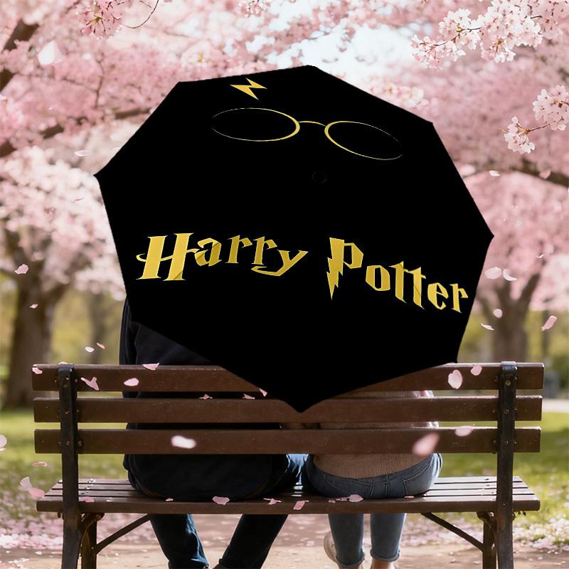 1PC Harry Potter Umbrella-8-Rib Reinforced, Automatic Open, Lightweight & Durable, Cute Fashion Accessory for Outdoor, D2647