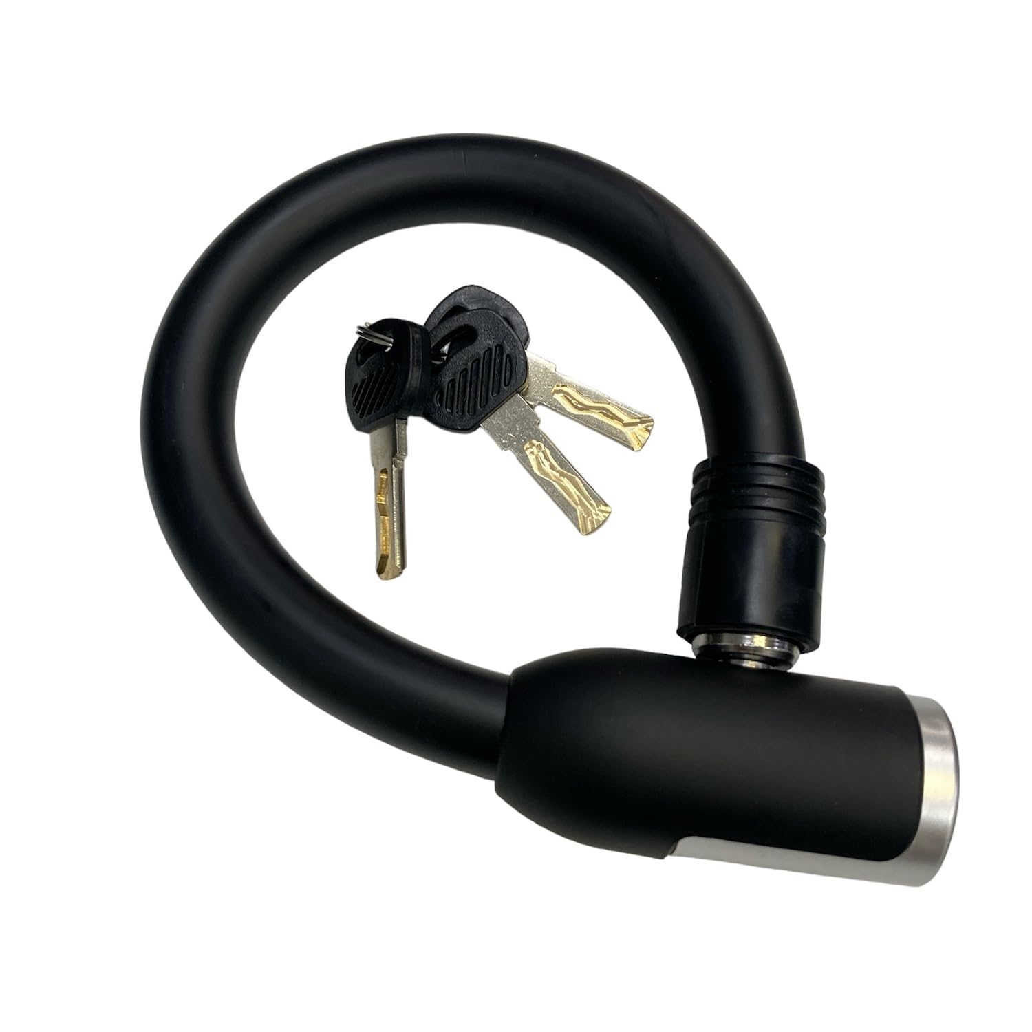 Top Extra Thick Wave 18mm Thickness x 350mm Wire Bicycle Theft Spare Key Lock, Length, Lock, Key, Prevention, Security, Sturdy, Thick,