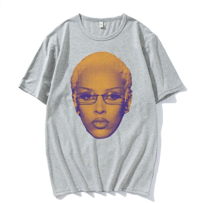 Retro Rapper Doja Cat Face Graphic Tee Shirt Men Women 90s Fashion Classic T Shirts Male Casual High Quality Cotton T-shirt Tops